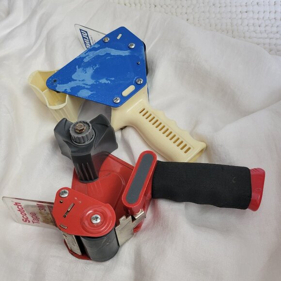 Uline Scotch Tape Dispensers 2" Guns LOT of two side loading H-150 comfort grip - Picture 1 of 11